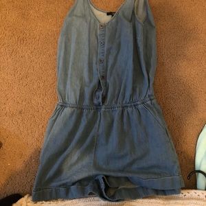 Denim romper